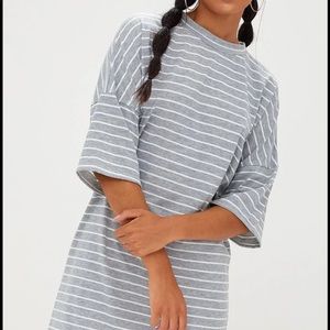 Pretty little thing striped tshirt dress